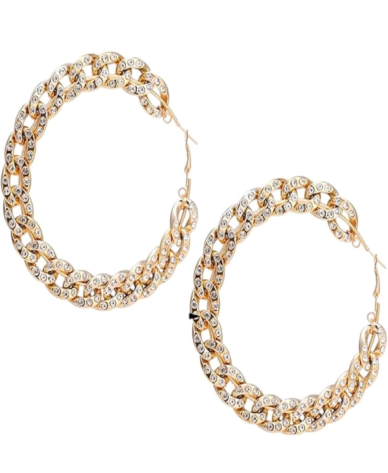 Diamond Hoop Earrings