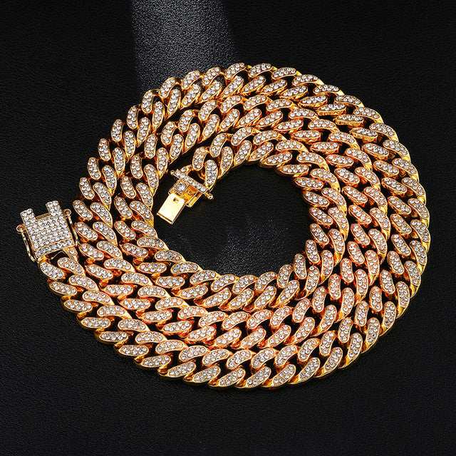 Chunky Gold Diamond Necklace
