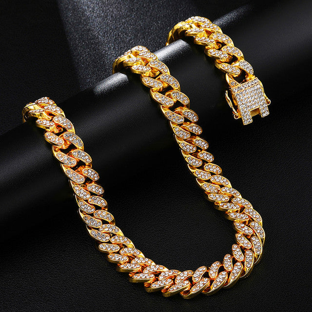 Chunky Gold Diamond Necklace