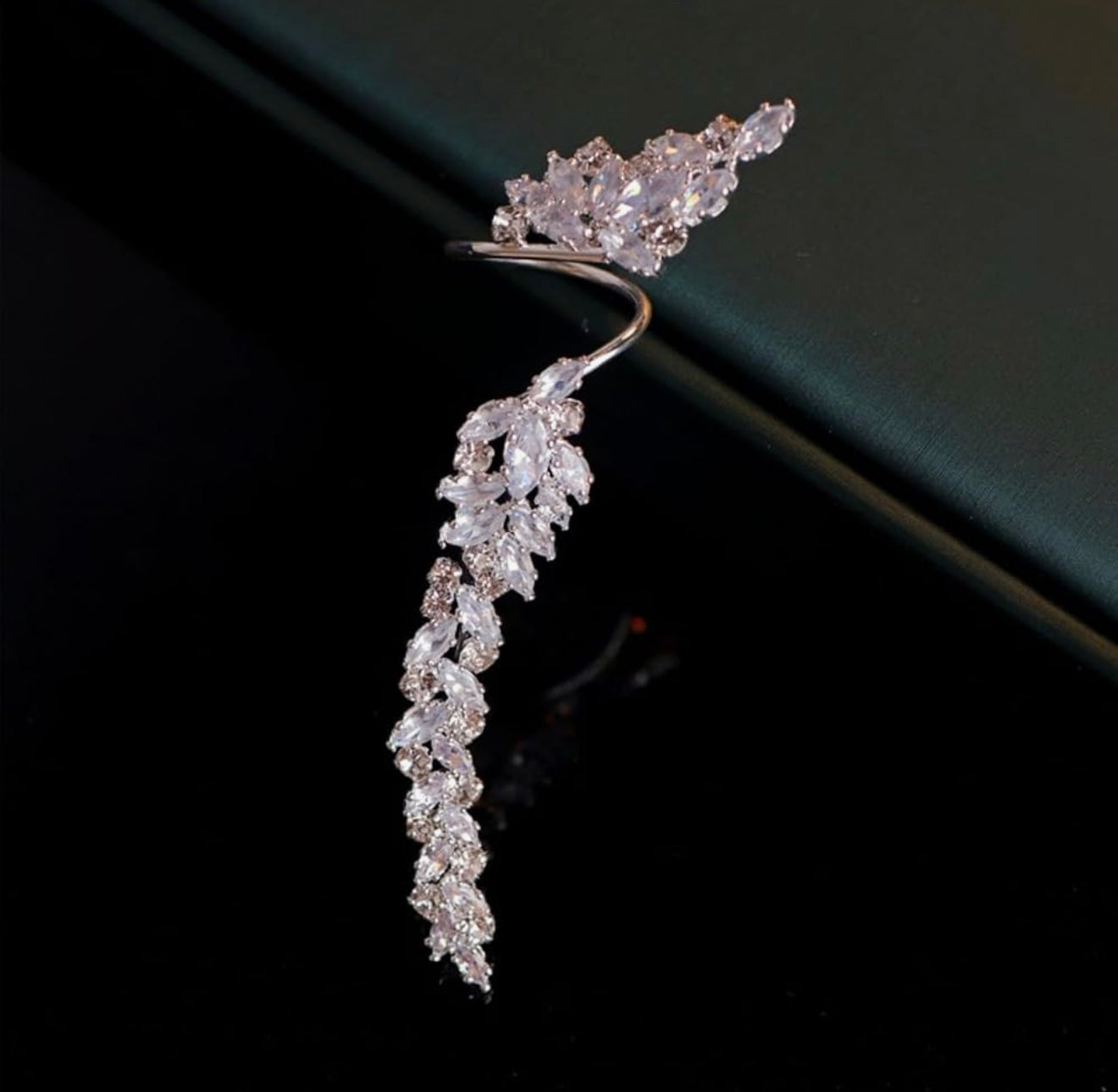 Crystal Cascade Statement Ring