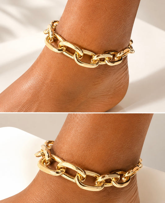 Gold Link Anklet