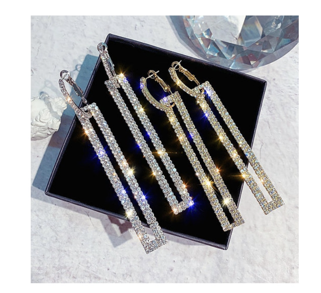 Geometric Drop Earrings