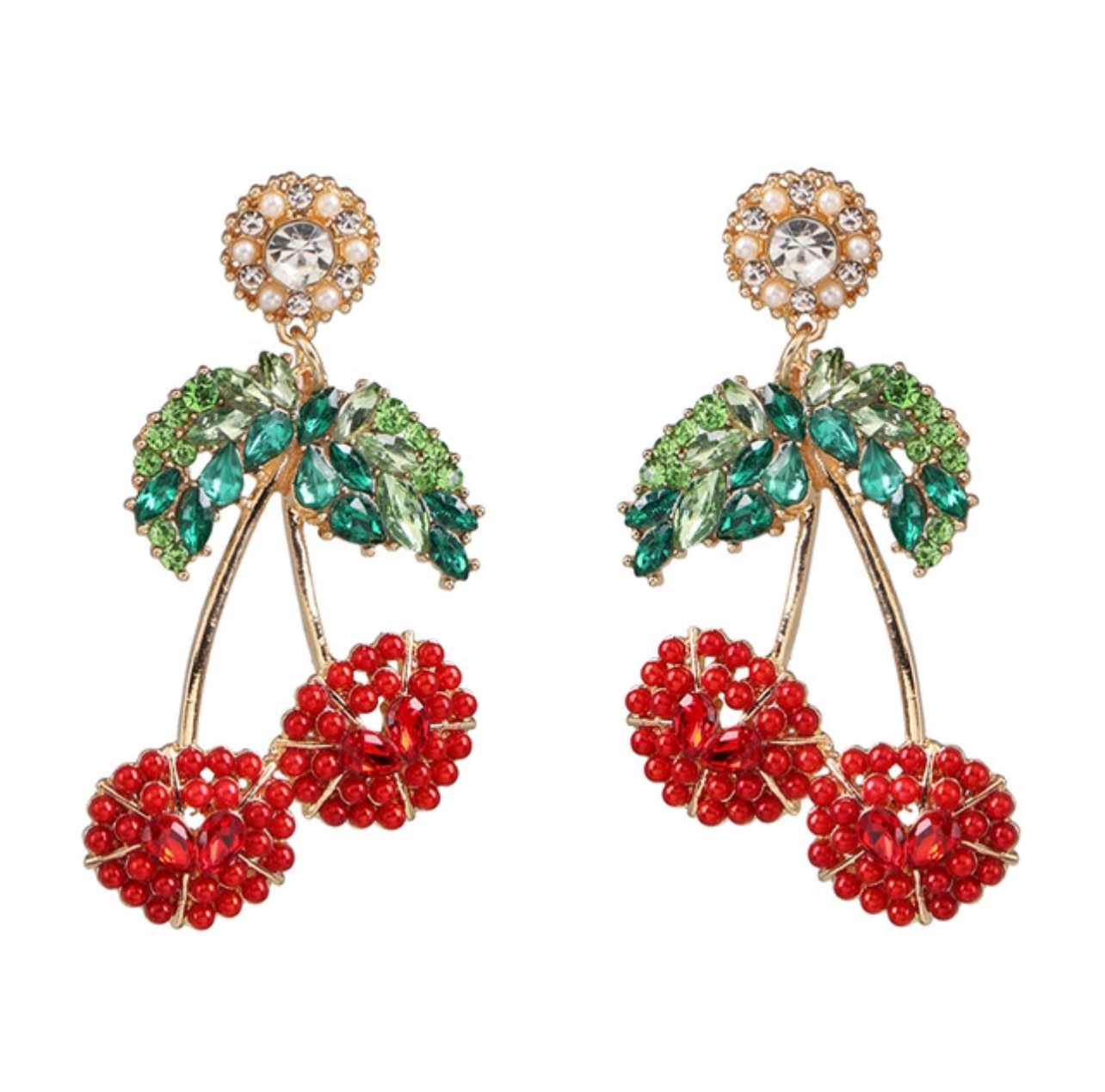 Cherry Drop Earrings