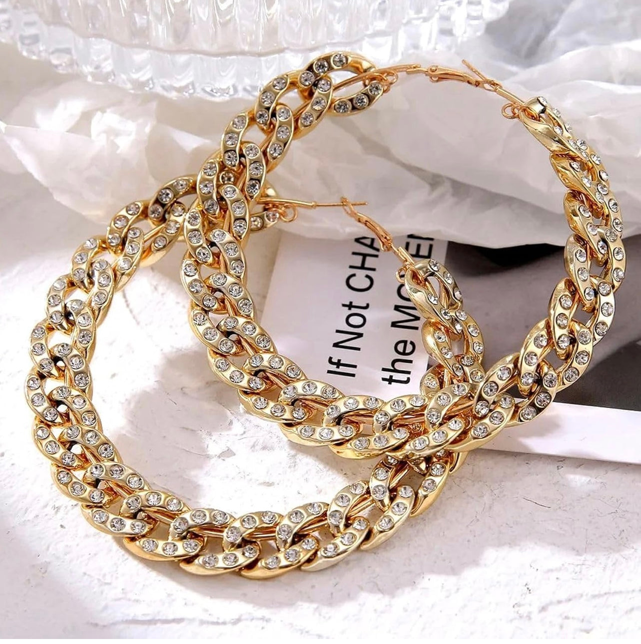 Diamond Hoop Earrings